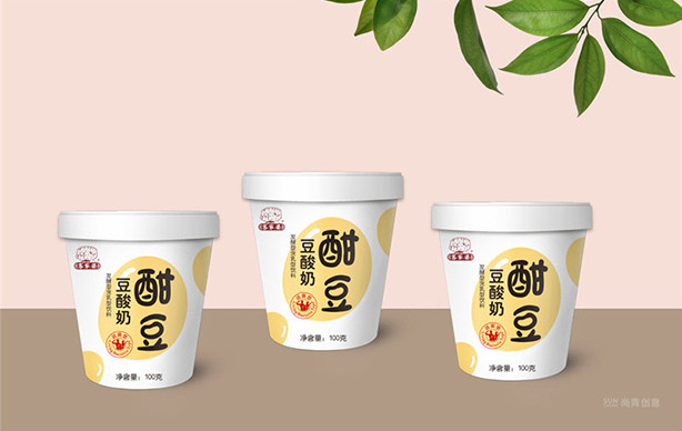 食品包装设计_豆酸奶包装盒设计
