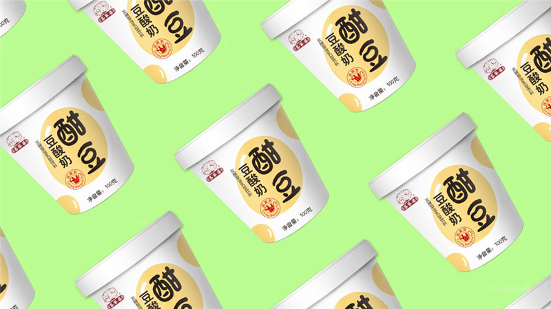 食品包装设计_豆酸奶包装盒设计-深圳包装设计公司